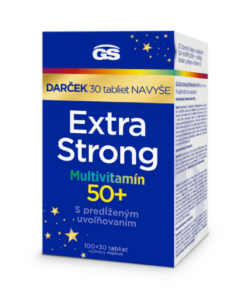 GS Extra strong multivitamín 50+ darček 2023 130 tabliet